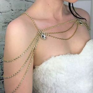 Body chain jewelry bridal accessories gold/silver